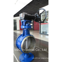 Butt Welding Butterfly Valve mit dreifach exzentrischen Design